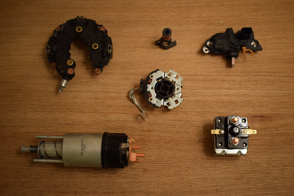 Alternator, dynamo and starter components 